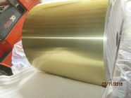 Striscia di alluminio rivestita a resina epossidica dorata dell'aletta per la larghezza differente del condizionatore d'aria 0.115mm
